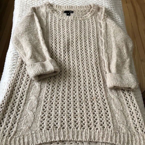 Aqua Pullover Sweater. Sz S - Picture 5 of 5